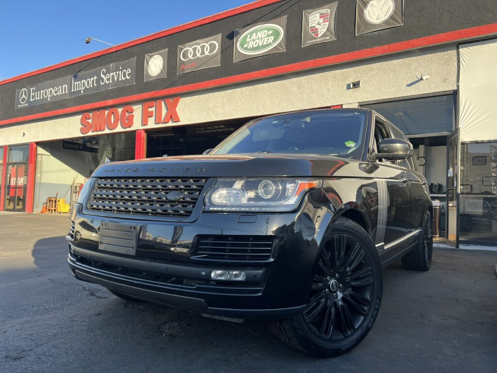 Black Range Rover serviced at our shop